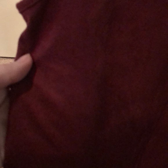 Adorable velvet dark maroon bodycon dress - Picture 8 of 8